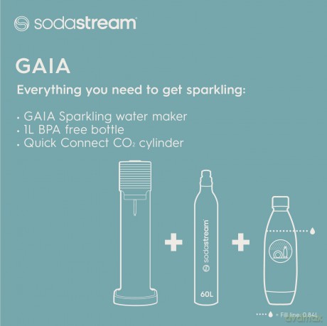 Sodastream - GAIA - Black (Carbon Cylinder Included)