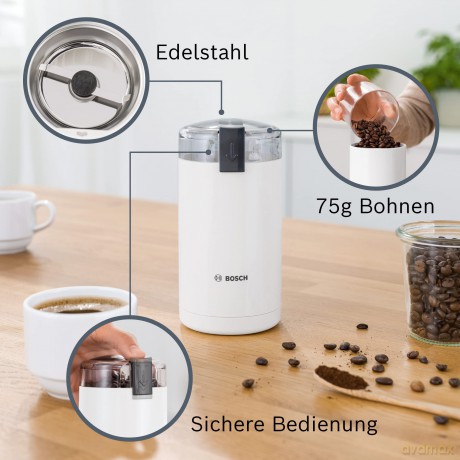 Bosch - Coffee Grinder - (TSM6A011W) - White