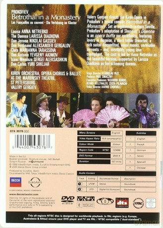 Netrebko/Gergiev/Kirov: Prokofiev:Betrothal In A Monastery [DVD]