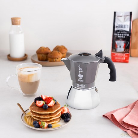 Bialetti - Brikka Induction 4 Cup Espresso maker Black, Silver