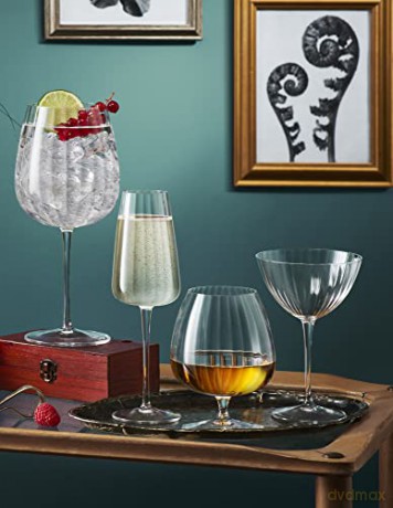 Luigi Bormioli - Optica Gin&Tonic Burgundy Glass 75 cl 4 pcs.