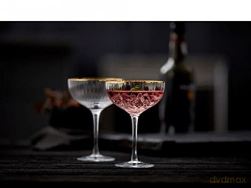 Lyngby Glas - Palermo Cocktail glass 31 cl Gold 4 pc