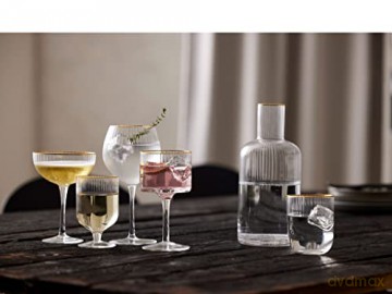 Lyngby Glas - Palermo Cocktail glass 31 cl Gold 4 pc