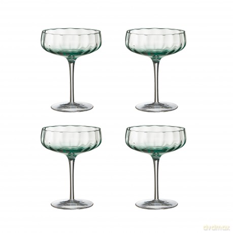 SHOLM - 4 pcs - Sonja champagne/cocktail glas - Green (16450ep)