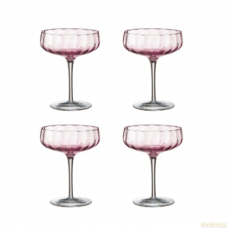 SHOLM - 4 pcs - Sonja champagne/cocktail glas - Raspberry red (16451ep)