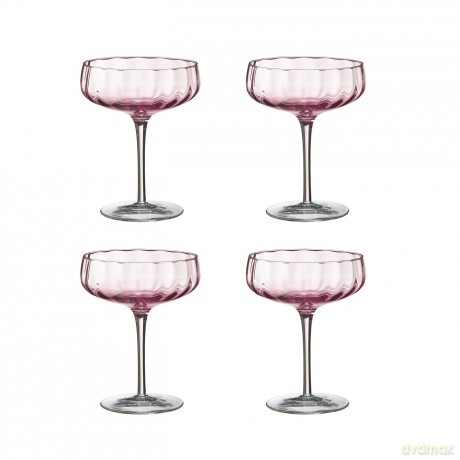 SHOLM - 4 pcs - Sonja champagne/cocktail glas - Raspberry red (16451ep)
