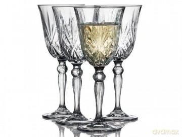 Lyngby Glas - Crystal Clear Melodia White Wine Glass 21 cl - Set of 4 (916099)