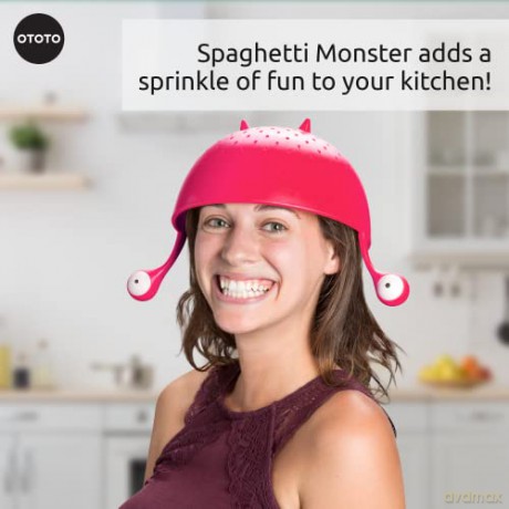 OTOTO - Spaghetti Monster Colander - Pink (OT950)