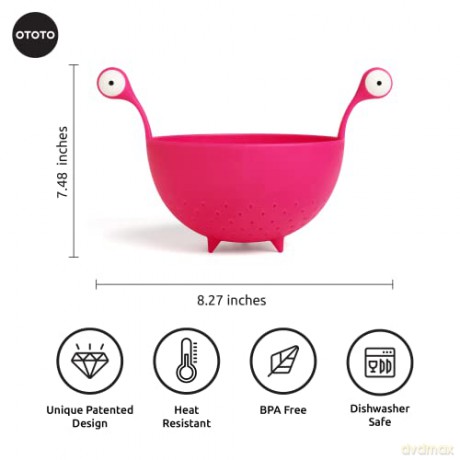 OTOTO - Spaghetti Monster Colander - Pink (OT950)