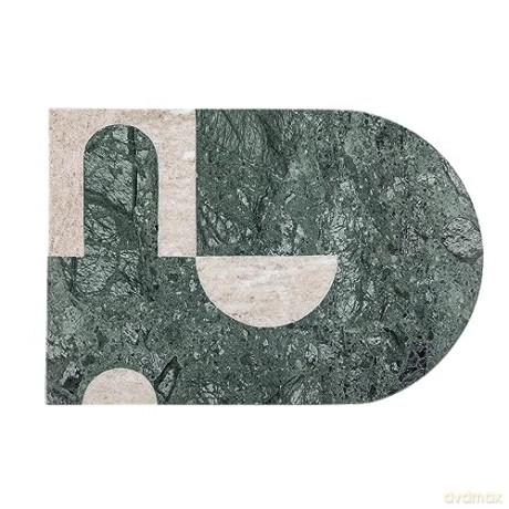 Bloomingville - Abrianna Cutting Board, Green, Marble (82058415)