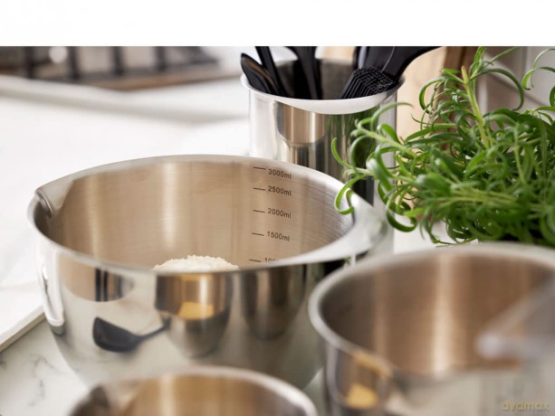 Rosti - Margrethe bowl - Set of 3 - Steel (23921)