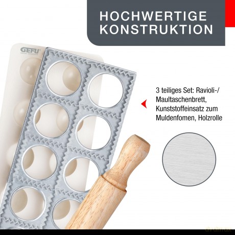 Gefu - Ravioli-/pasta case maker TASCA, 3 pcs