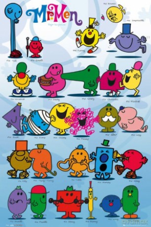 Mr Men Blue [PLAKAT]