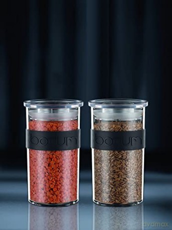 Bodum - PRESSO storage jar 0.25 l - 4 pcs Black