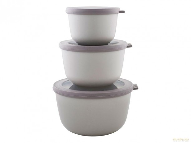 Mepal - Cirqula High Bowl Set Of 3 - Nordic White (233094)