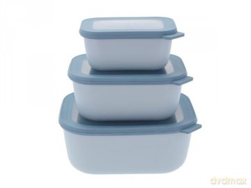 Mepal - Cirqula High Rect Bowl Set - Nordic Blue (14596)