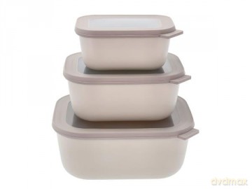 Mepal - Cirqula High Rect Bowl Set - Nordic White (14604)