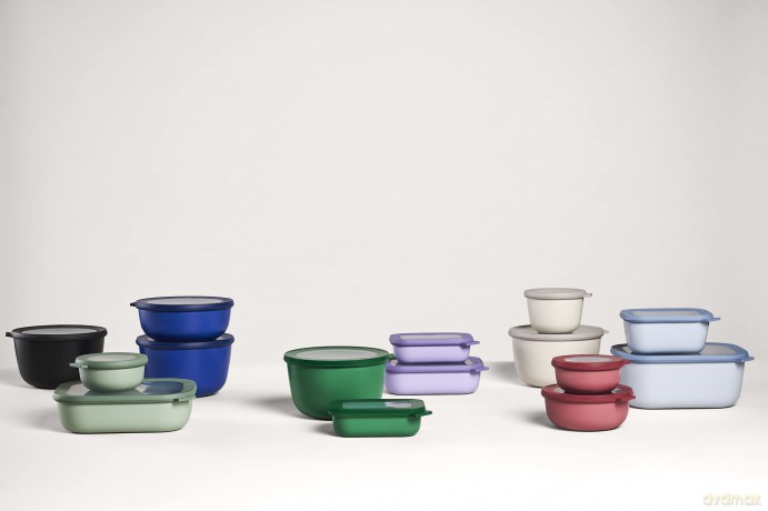 Mepal - Cirqula High Rect Bowl Set - Nordic White (14604)