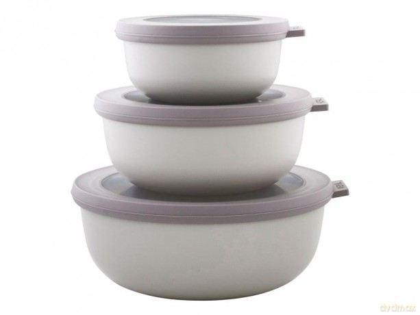 Mepal - Cirqula Low Bowl Set Of 3 - Nordic White (233088)