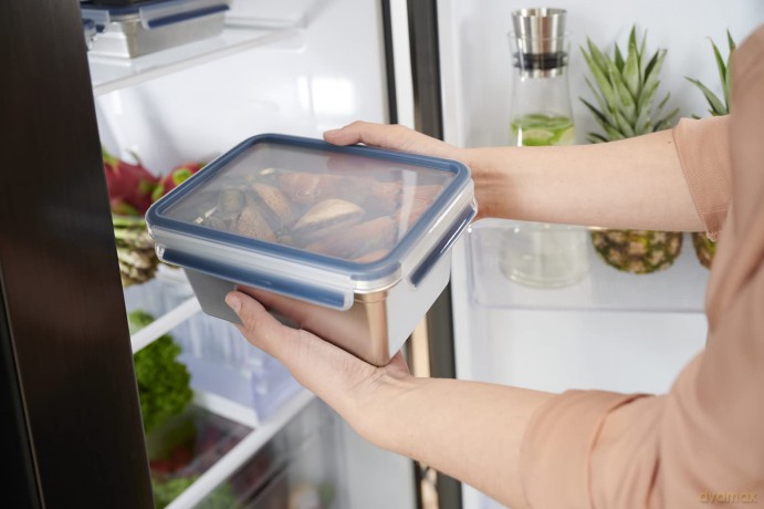 Tefal - MasterSeal Food container Rectangle 2,0 l - Stainless Steel
