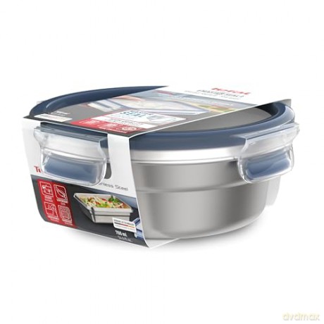 Tefal - MasterSeal Food container Round 0,7 l - Stainless Steel