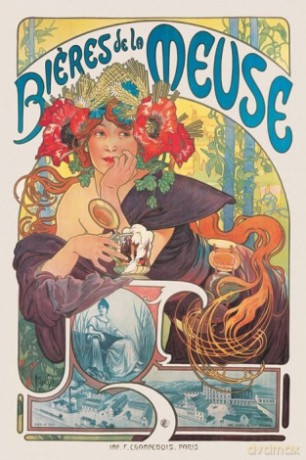 Mucha (Bieres De La Meuse) [PLAKAT]
