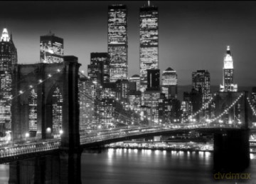 New York (Brooklyn Bridge Night) [PLAKAT]