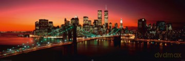 New York (Brooklyn Bridge Noc) [PLAKAT]