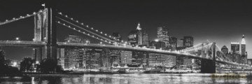 New York (Brooklyn Bridge) B&W [PLAKAT]