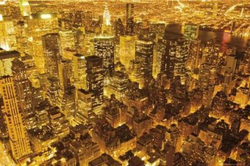 New York (golden) [PLAKAT]