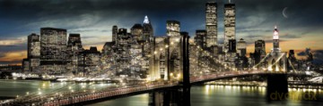 New York (Manhattan Night&Moon) [PLAKAT]
