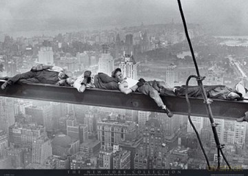 New York (śpiący Robotnicy) [PLAKAT]