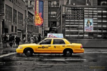 New York 7th Avenue - Taxi [PLAKAT]