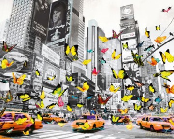 New York Manhattan - Butterfly [PLAKAT]