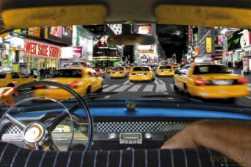 New York Times Square Taxi Ride [PLAKAT]