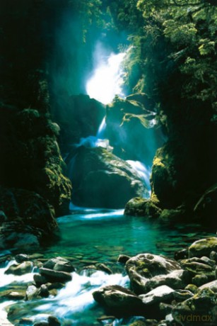 New Zealand - Waterfall [PLAKAT]