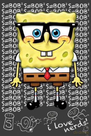 Pan Gąbka - Spongebob (I Love Nerds) [PLAKAT]