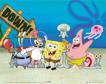 Pan Gąbka - Spongebob Cast [PLAKAT]