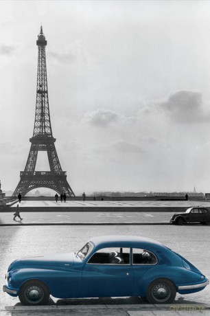 Paryż (La Voiture Bleue) [PLAKAT]