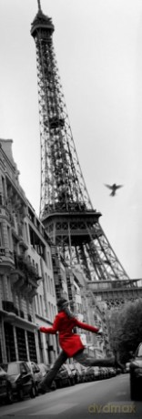 Paryż, Paris - La Veste Rouge [PLAKAT]