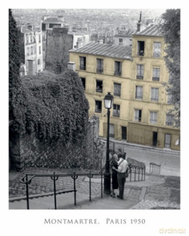 Pocałunek Na Montmartre, Paryż [PLAKAT]