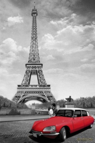 Pocałunek, Wieża Eiffel [PLAKAT]