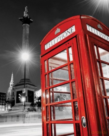 Red Telephone Box (Trafalgar Square) [PLAKAT]