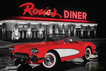 Rosie's Diner - Red Car [PLAKAT]
