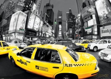 Rush Hour Times Square (Yellow Cabs) [PLAKAT]