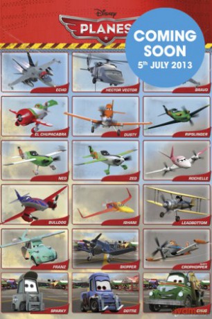 Samoloty Planes Grid [PLAKAT]