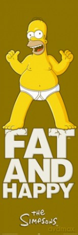 Simpsons - Fat And Happy [PLAKAT]