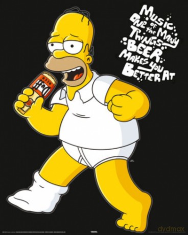 Simpsons - Homer Music [PLAKAT]
