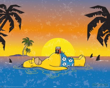 Simpsons - Homer Shark [PLAKAT]