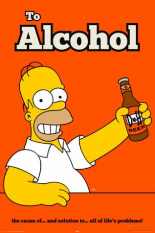 Simpsons - Homer To Alcohol [PLAKAT]